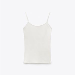 ZARA NWT stretch white tank